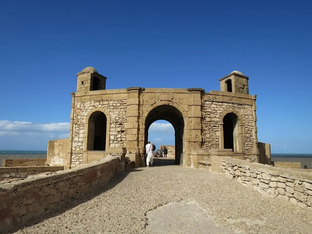 Fortified gateway on Essaouira's ramparts