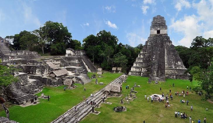 Maya pyramid temple at Tikal